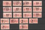 Spoorwegzegels Nederlandsche Spoorwegen 1931-1944 rood, Ophalen of Verzenden, T/m 1940, Gestempeld