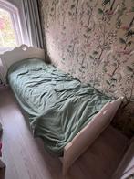 Wit 1 persoons kinderbed bed matras hout  90x200, Huis en Inrichting, Slaapkamer | Boxsprings, Ophalen, 90 cm, Eenpersoons, Wit
