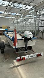 Kunstof boot met 4 pk Yamaha en trailer, Ophalen, Zo goed als nieuw, Minder dan 10 pk, Tot 6 meter