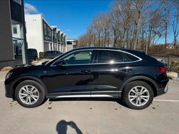 Audi Q3 35 Tfsi sportback 150pk S line 2022 Zwart S line beschikbaar voor biedingen