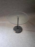 Vintage  bijzettafeltje, Huis en Inrichting, Ophalen, Rond, Minder dan 55 cm, 45 tot 60 cm