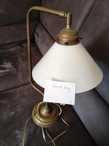 3 Koperen Lampen - Vintage Stijl beschikbaar voor biedingen