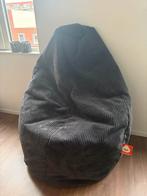 Whoober zitzak grijs ribcord, Huis en Inrichting, Ophalen, Zo goed als nieuw, Grijs, Zitzak