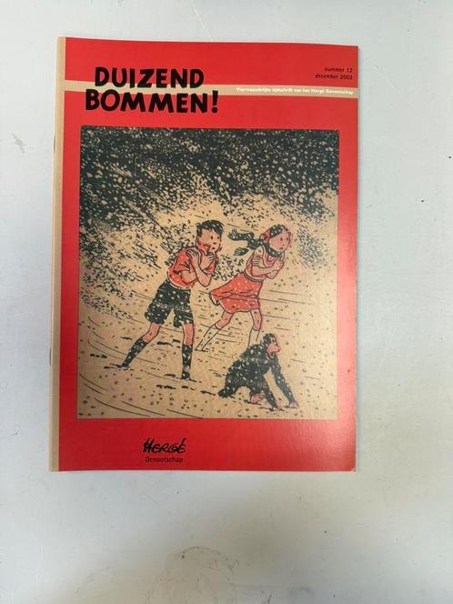 Duizend Bommen! Hergé genootschap december 2002 nummer 12, Boeken, Stripboeken, Zo goed als nieuw, Eén stripboek, Ophalen of Verzenden