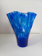 Blue Rose Pottery Ribbon Vase Handmade, Ophalen of Verzenden