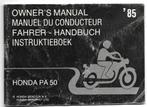 Honda PA50 handleiding (6227z), Ophalen of Verzenden, Zo goed als nieuw