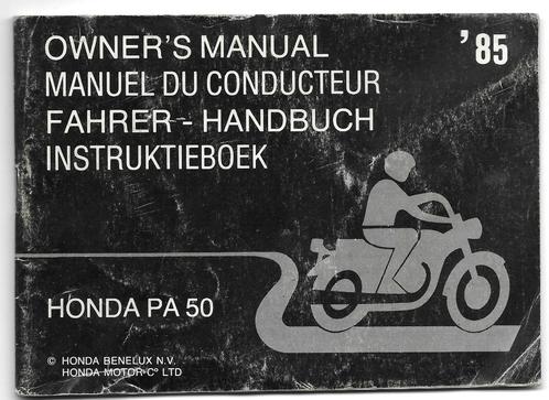 Honda PA50 handleiding (6227z), Fietsen en Brommers, Handleidingen en Instructieboekjes, Zo goed als nieuw, Ophalen of Verzenden