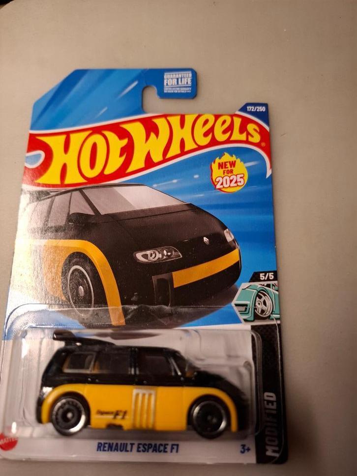 Hotwheels - Renault Espace F1 [zwart] 1/60 MIB, Hobby en Vrije tijd, Modelauto's | Overige schalen, Nieuw, Auto, Ophalen of Verzenden