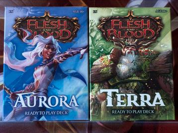 Flesh and Blood 1st strike decks - Aurora & Terra beschikbaar voor biedingen