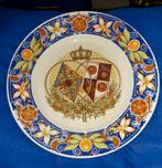 Petrus Regout herdenkingsbord ter ere van het huwelijk, Antiek en Kunst, Ophalen of Verzenden