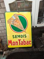 Emaille Mon Tabak., Ophalen of Verzenden, Zo goed als nieuw, Reclamebord