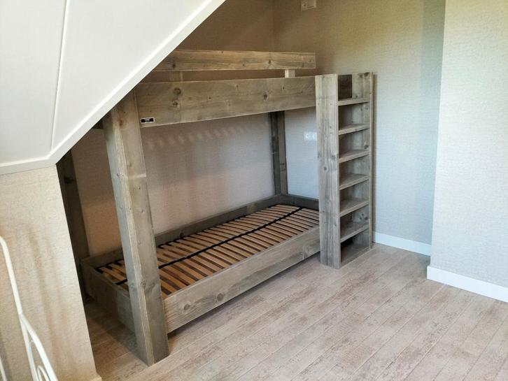 Bedden van steigerhout, Kinderen en Baby's, Kinderkamer | Bedden, Nieuw, 180 cm of meer, 100 cm of meer, Verzenden