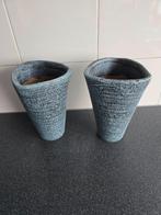 mooie bloempotten, Ophalen of Verzenden, Gebruikt, Rond, Minder dan 25 cm