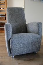 Fauteuil lichtgrijs gemêleerd, Huis en Inrichting, Ophalen, Minder dan 75 cm, Zo goed als nieuw, Stof