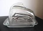 Mooie heldere persglas kaasstolp, art deco jaren 40, Ophalen of Verzenden