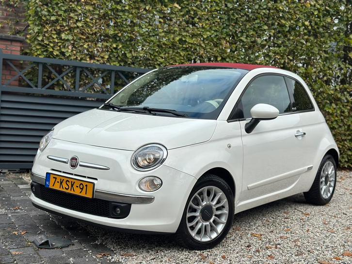 Fiat 500C 0.9 Turbo Twinair 2013 parelmoer wit. Cabrio, Auto's, Fiat, Particulier, 500C, Airbags, Airconditioning, Bluetooth, Centrale vergrendeling