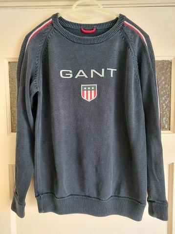 Donkerblauwe trui van GANT maat 158-164/ 2XL (kids) beschikbaar voor biedingen