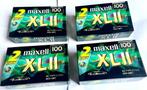 4 x 2 pak Maxell XL II 100 cassettes bandjes. Nieuw gesealed, 2 t/m 25 bandjes, Overige genres, Ophalen, Nieuw in verpakking