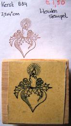Kerst 884 Houten stempel, Ophalen of Verzenden, Gebruikt, Houten stempel