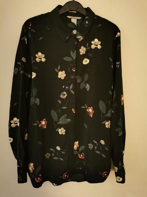 H&M blouse met bloemenprint mt. 38, Kleding | Dames, Blouses en Tunieken, Nieuw, Maat 38/40 (M), Overige kleuren, Verzenden