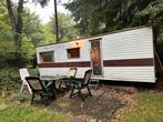Stacaravan Loosdrecht in het bos, Caravans en Kamperen, Overige merken, Standaardzit, 75 kg, Omvormbare zithoek
