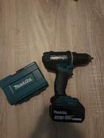 Makita Boormachine met Accu & Lader, Doe-het-zelf en Verbouw, Gereedschap | Boormachines, Ophalen, Gebruikt, Boor- en Schroefmachine