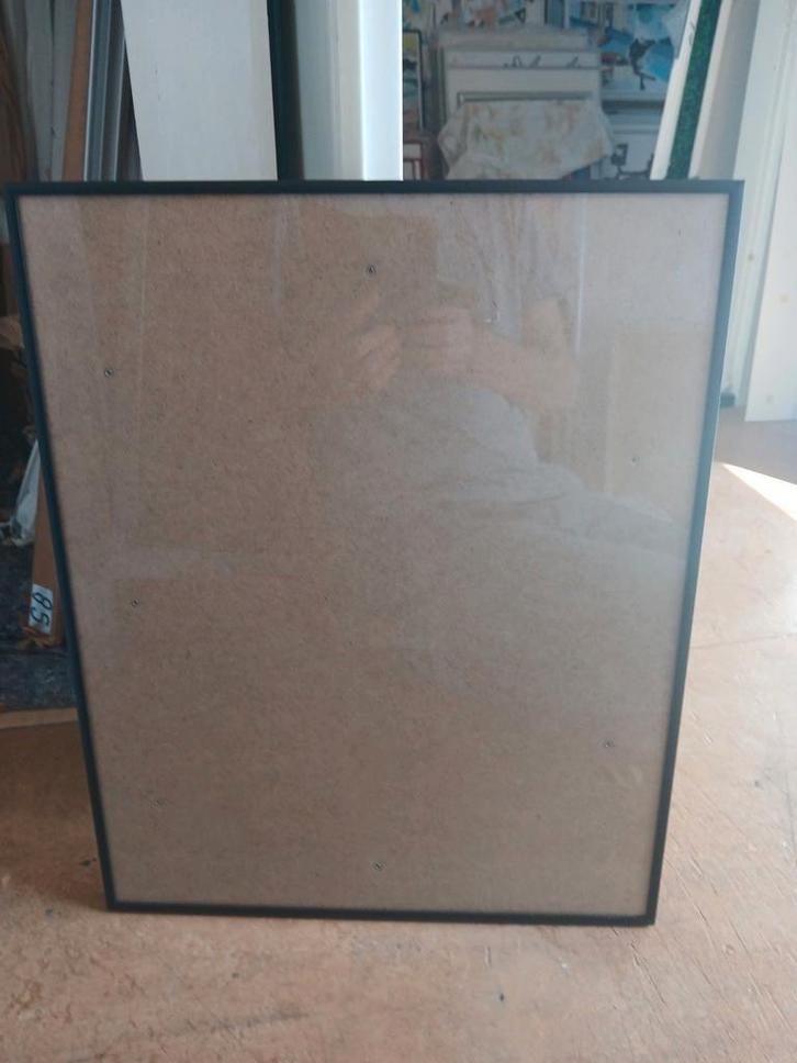 Nieuwe wissellijsten,  zwart, aluminium, glas, Huis en Inrichting, Woonaccessoires | Lijsten, Nieuw, Minder dan 50 cm, Metaal of Aluminium