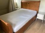Houten bed 140x200, Huis en Inrichting, Slaapkamer | Complete slaapkamers, Ophalen, Zo goed als nieuw, Tweepersoons