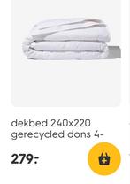 Dekbed dons, Wit, Ophalen of Verzenden, Deken of Dekbed, Nieuw