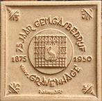 Wandtegel 75 Jaar Gem. Gasbedrijf Gravenhage, Ophalen of Verzenden