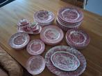 Vintage Engels servies rood, Antiek en Kunst, Antiek | Servies los, Ophalen