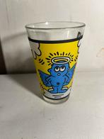Keith Haring drinkglas met de 'Angel' illustratie, Ophalen of Verzenden, Gebruikt, Overige typen