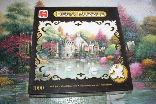 Legpuzzel Deco Hidden lake chateau - 1000 st., Hobby en Vrije tijd, Denksport en Puzzels, Ophalen of Verzenden
