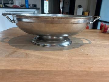 Vintage Tinnen Fruitschaal / Dienschaal - Art Deco beschikbaar voor biedingen