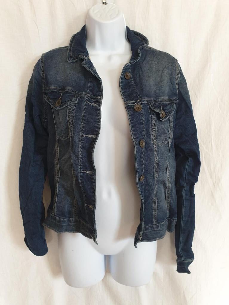 Stoere spijkerjas. mt 36. Merk Blue daze, Blauw, ., Ophalen of Verzenden, Zo goed als nieuw