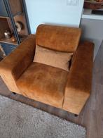 Fauteuil Velvet oker geel, Huis en Inrichting, Fauteuils, Ophalen, 75 tot 100 cm, Zo goed als nieuw, Stof