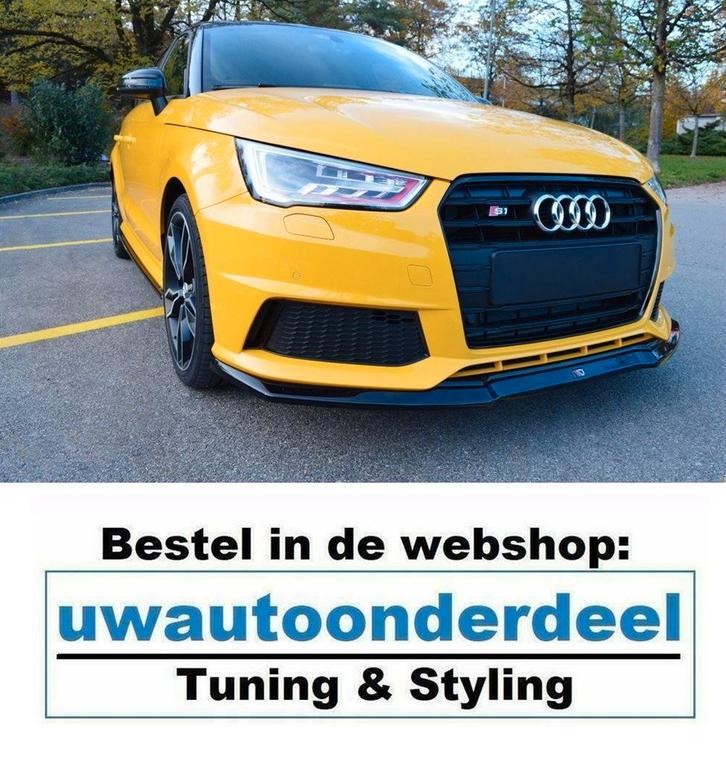Spoiler Voorspoiler Lip Splitter Geschikt Voor Audi S1, Auto diversen, Tuning en Styling, Ophalen of Verzenden