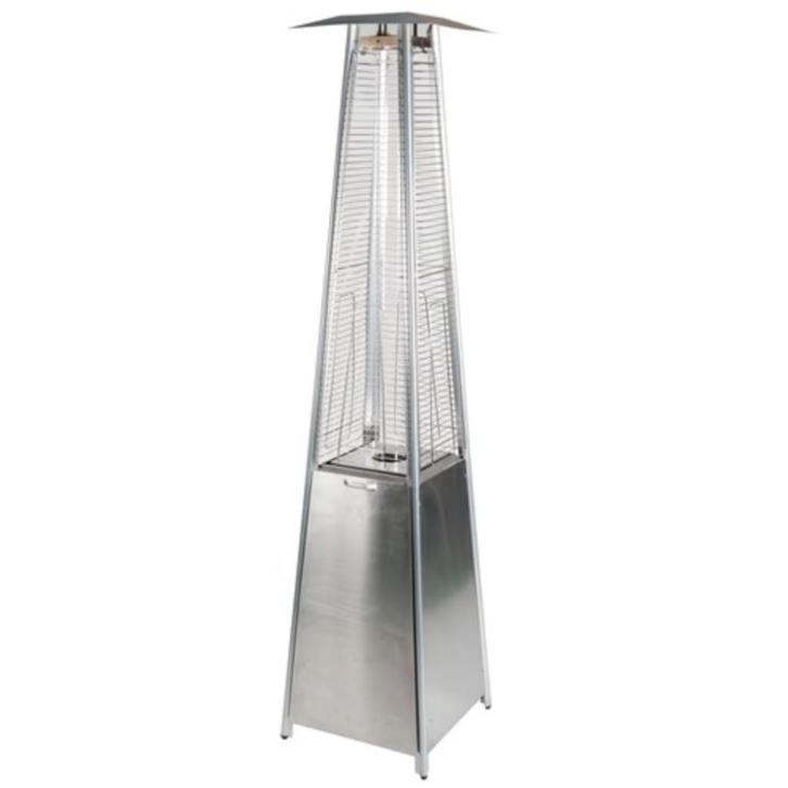 Arpe Flameheater Eiffel RVS 220 cm Terrasheater, Tuin en Terras, Terrasverwarmers, Zo goed als nieuw, Gas, Vloer, Draaibaar, Waterbestendig
