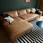 Zetel cognac leder te koop, Ophalen, Zo goed als nieuw