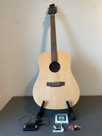Linkshandige Stagg Western Gitaar + Accessoires, Muziek en Instrumenten, Snaarinstrumenten | Gitaren | Akoestisch, Ophalen, Gebruikt