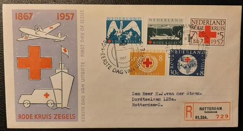 Cees-Nederland 1957 FDC E31 beschreven /open klep, Postzegels en Munten, Postzegels | Eerstedagenveloppen, Beschreven, Nederland