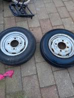 2 wielen  voor vouwwagen met nieuwe banden  13 inch, Auto diversen, Aanhangwagen-onderdelen, Ophalen, Zo goed als nieuw