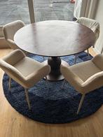 Ronde tafel wood, Huis en Inrichting, Tafels | Eettafels, Ophalen, Overige materialen, Rond, Zo goed als nieuw