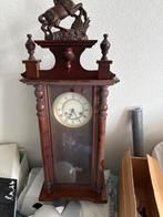 Antieke Pendule Klok met Paard, Antiek en Kunst, Antiek | Klokken, Ophalen of Verzenden