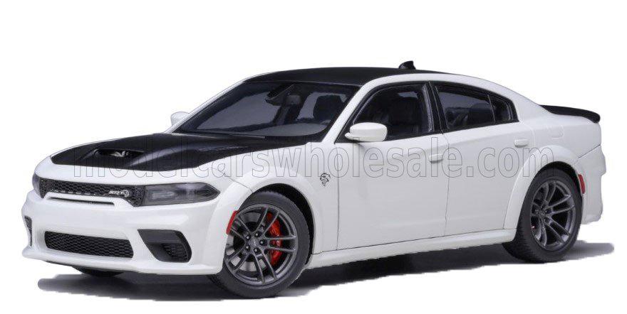 Autoart 1:18 Dodge Charger Hellcat Knuckle White, Hobby en Vrije tijd, Modelauto's | 1:18, Ophalen of Verzenden, Nieuw, Auto, Autoart