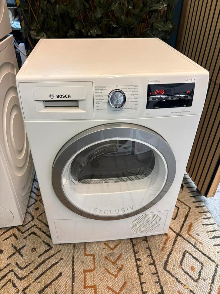 Bosch Serie 6 SportsEdition Warmtepompdroger, Witgoed en Apparatuur, Wasdrogers, Zo goed als nieuw, Overige typen, Voorlader, 8 tot 10 kg