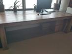 robuuste hardhouten tafel 250 lang, Ophalen, Gebruikt, 100 tot 150 cm, 200 cm of meer