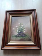 Schilderij Sneeuwklokjes 50x60 cm, Antiek en Kunst, Kunst | Schilderijen | Klassiek, Ophalen of Verzenden