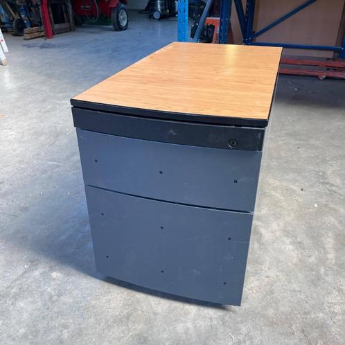Ladeblok Ladekast Bureaukast Wielen Grijs 3-lades 42x79x55cm, Huis en Inrichting, Kasten | Ladekasten, Gebruikt, Minder dan 100 cm