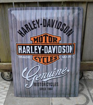 Harley-Davidson genuine parts bord | wla Shovelhead 30x40cm